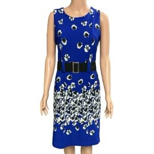 ILE New York - EC - Blue Floral Sleeveless Dress